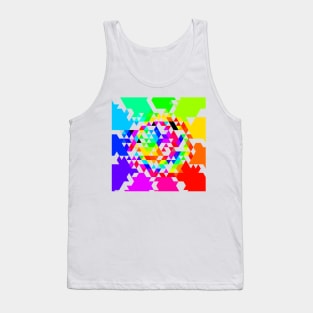 Geometric Color Wheel Tank Top